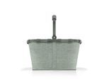 Reisenthel Einkaufskorb Carrybag frame twist sage, Jadegrün, Textil, 22 L, quadratisch, 49x29x28 cm, Freizeit, Koffer & Taschen, Einkaufskörbe