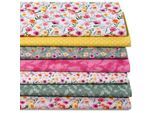 Patchwork- und Quiltpaket "Frühlingsblumen", bunt