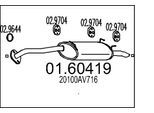 MTS Endschalldämpfer 0160419 für NISSAN