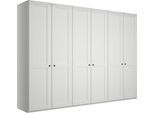 Kleiderschrank WIEMANN "Göteborg, Kleiderschrank, Schrank, Wäscheschrank", weiß, B:295,2cm H:216cm T:58cm, Holzwerkstoff, Schränke, Kleiderschrank, inkl. Türendämpfung, langlebige Qualität, viel Stauraum