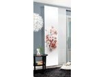 Schiebegardine HOME WOHNIDEEN "LOTUS" Gr. 1, rosa (altrosa), B:60cm H:245cm, Polyester, Gardinen, Schiebewand Seidenoptik, Digitaldruck