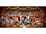 Puzzle CLEMENTONI "Panorama High Quality Collection, Disney Orchester", bunt, Puzzles, KinderB:291cm H:134cm, Pappe, Motiv, Made in Europe, B:291cm H:134cm