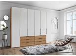 Kleiderschrank WIEMANN "Monaco", braun (bianco, eiche, nachbildung), B:295,3cm H:216cm T:58cm, Holzwerkstoff, Schränke, Kleiderschrank, hochwertige Beschläge