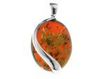 Kettenanhänger OSTSEE-SCHMUCK "Ostsee-Schmuck Anhänger Estefanja Anhänger Estefanja", weiß, Schmuckanhänger, Damen, 35 x 21mm, Silber 925 (Sterlingsilber), 4,7 g, Kettenanhänger