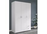 Kleiderschrank PARISOT "Daily 2", weiß, B:120cm H:185cm T:51cm, Holzwerkstoff, Schränke, Kleiderschrank