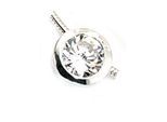 Kettenanhänger JOBO "Anhänger mit Zirkonia", silber (silber 925), Schmuckanhänger, Damen, Silber 925 (Sterlingsilber), Kettenanhänger, rund 925 Silber mit Zirkonia