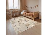 Kinderteppich HANSE HOME "Bowie", beige multifarben, B:160cm H:10mm L:235cm, Polypropylen, Teppiche, Kinderteppich, Pflegeleicht, Weich, Kinderzimmer, Spielteppich, Spielunterlage