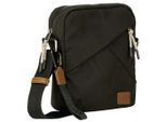 Umhängetasche CAMEL ACTIVE "Aurum", Damen, Gr. B/H/T: 19cm x 22cm x 6cm, schwarz, Polyester, beschichtet, clean, unifarben mit Farbeinsätzen, Taschen Umhängetasche, aus recyceltem Polyester in Nylonstruktur, leicht & mit feinen Details