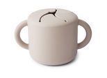 Mushie Baby Snack Cup Kop voor een snack Ivory 1 st
