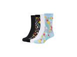 Socken S.OLIVER, Damen, Gr. 39-42, s.chambr, m.valley, Obermaterial: 74% Baumwolle, 24% Polyamid, 2% Elasthan, Socken Socken