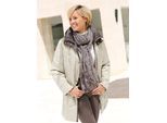 Steppjacke CASUAL LOOKS, Damen, Gr. 24, beige (ecru), 100% Polyester, gemustert, mehrfarbig, unifarben, figurumspielend, Jacken Steppjacke
