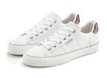 Sneaker ELBSAND "Schnürschuh, Freizeitschuh, Stoffschuh, Halbschuh, Turnschuh", Herren, Gr. 45, weiß, Obermaterial: 96% Textilmaterial, 4% Lederimitat. Decksohle: 76% Textilmaterial, 24% Lederimitat. Futter: 100% Textilmaterial. Laufsohle: 100% Synthetik, kontrastfarbene Details, unifarben, Basic, Schuhe Sneaker, Schnürhalbschuh aus weichem Textilmaterial Unisex VEGAN
