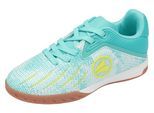 Indoorschuh JAKO "J-SI VINI", Mädchen, Gr. 36, blau (ocean, neon gelb), Synthetik, Schuhe, Hallenschuh, Fussballschuh, Sportschuhe, nicht abfärbende Sohle