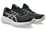 Laufschuh ASICS "GEL-CUMULUS 28", Damen, Gr. 43,5, schwarz, weiß, Synthetik, Schuhe Laufschuh, sportlicher Stil, leicht profiliertes Laufsohlenprofil, Schnürung
