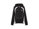 Sweatjacke PUMA "BMW M MOTORSPORT Sportswear Kapuzenjacke Herren", Herren, Gr. XS, schwarz, Obermaterial: 32% Polyester, 68% Baumwolle. Kapuzenfutter: 100% Baumwolle. Unterer Rumpf: 72% Baumwolle, 28% Polyester. Schultereinsatz: 28% Polyester, 72% Baumwolle. Einsatz: 28% Polyester, 72% Baumwolle. Seitentasche – Oben: 100% Baumwolle. Seitentasche – Unten: 68% Baumwolle, 32% Polyester, Sweatjacken S