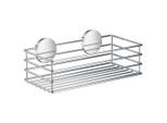 Duschkorb, Chromfarben, Metall, eckig, 25x5x12 cm, Badezimmer, Baden & Duschen, Duschregale & Duschablagen