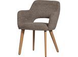 Esszimmerstuhl WOOOD, braun (taupe), H:86cm, Stühle, Esszimmerstuhl