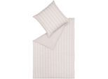 Bettwäsche ESPRIT "Harp Stripe in Gr. 135x200, 155x220 oder 200x200 cm", beige (beige, natur, creme), B/L: 200cm x 200cm, 1 Stk., 2 Stk., Renforcé, B/L: 80cm x 80cm & 80cm x 80cm, 3 Stk., Renforcé, Obermaterial: 100% Baumwolle, Bettwäsche, Bettwäsche, Bettwäsche aus Baumwolle, gestreifte Bettwäsche mit Wendeoptik