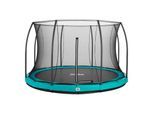 Salta Trampoline - Comfort Edition Ground - rund - Ø396cm - Schutzrand Grün