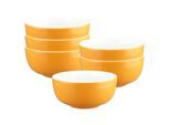 Schale SELTMANN WEIDEN "Müslischalen Liberty Pure Colors ø 15 cm 6er Set", orange (mango orange), L:15cm, Schüsseln, Schale, Spülmaschinenfest, Mikrowellensicher, Ofenfest