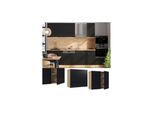 Vicco Hängeschrank Fame-Line Eiche Schwarz gestreift 80 cm