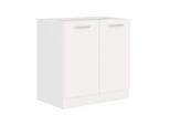 EKO White Unterschrank 80 Weiss matt Küchenzeile Küchenblock Küche Einbauküche