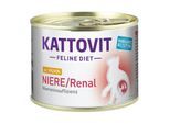 KATTOVIT Feline Diet Nassfutter Katze Niere/Renal Adult Huhn 24x185 g