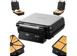 Steinborg 2-in-1 Waffeleisen & Sandwichmaker 1500W Touch Panel LED Display