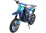 Kinder-Crossbike Viper, Elektro-Kindermotorrad, 1000 Watt, bis 24 km/h, Scheibenbremsen, ab 8 Jahren (Blau)