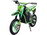 Kinder-Crossbike Viper, Elektro-Kindermotorrad, 1000 Watt, bis 24 km/h, Scheibenbremsen, ab 8 Jahren (Grün)