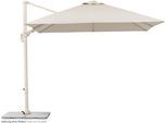 Ampelschirm SCHNEIDER SCHIRME "Rhodos Twist Comfy", beige (natur), Obermaterial: 100% Polyester, Standschirme, Ampelschirm, 300 x 300 cm
