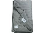 Bettüberwurf "Soft", grau (hellgrau), B:140cm L:240cm, Polyester, SCHÖNER WOHNEN-KOLLEKTION, Tagesdecken, Bettüberwurf, mit Pünktchensteppung und eingenähtem Fließfutter
