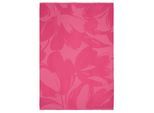 Plaid BIEDERLACK "Plaid Florascence", pink, B:130cm L:170cm, Baumwolle, Viskose, Wohndecken, Plaid, sommerliches Plaid mit Fransen
