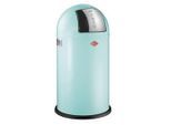 Wesco Abfallsammler Pushboy, Edelstahl, Mintgrün, Metall, 50 L, 75.5 cm, Küchen, Küchenausstattung, Mülleimer