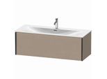Duravit XViu Waschtisch-Unterschrank XV40360B275 121 x 39,7 x 48 cm, leinen, 1 Auszug, schwarz matt