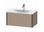 Duravit XViu Waschtisch-Unterschrank XV40340B275 81 x 39,7 x 48 cm, leinen, 1 Auszug, schwarz matt