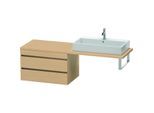 Duravit DuraStyle Waschtisch-Unterschrank DS533903030 80 x 54,8 cm, Eiche natur, für Konsole, 2 Schubkästen