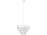 EGLO Hängeleuchte "ERSEKA Pendellampe - Stahl - E14 - 7X40W - IP20", chrom, 7, Ø 48,5cm H: 145cm, 1 Stk., Leuchten, Hängelampe, Deckenlampe, Wohnzimmer, Esszimmer, H145 x Ø48,5 cm, Hängeleuchte