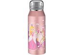 Isolierflasche ALFI "KIDS ISO BOTTLE, Edelstahlkörper, spülmaschinenfest", rosa (fairytale princess), H:21cm, Edelstahl, Kunststoff, Silikon, Tritan, Trinkflaschen, Isolierflasche, 12h heiß & 24h kalt, Trinköffnung mit konsistentem Trinkfluss
