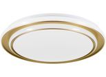 EGLO LED Deckenleuchte "MOSCHETTA Deckenlampe - Stahl - LED - 36W - IP20", goldfarben, 1, Ø 49cm H: 7cm, 1 Stk., Leuchten, Wohzimmerlampe, Esszimmerlampe, Flur, Schlafzimmer, H7 x Ø49 cm, LED Deckenleuchte