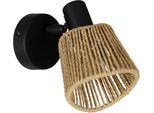 EGLO Deckenleuchte "KEELBY Spotlampe - Stahl - E14 - 1X40W - IP20", beige (schwarz), 1, H: 16cm, 1 Stk., Leuchten, Wandlampe, Wandleuchte, Strahler, Leselampe, L11 x H16 x AL14 cm, Deckenleuchte