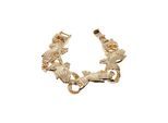 Bettelarmband URBAN CLASSICS "Urban Classics Unisex Pray Hands Bracelet" Gr. S, gold, Armbänder, Damen, S/M, Zink, Bettelarmband