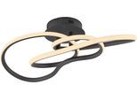 PAUL NEUHAUS LED Deckenleuchte "TWIST", schwarz, 1, H: 24cm, 1 Stk., Leuchten, Stufenlos dimmbar über Lichtschalter, Memoryfunktion, LED Deckenleuchte