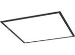 EGLO Deckenleuchte "MORADILLO Deckenlampe - Stahl - LED - 32,5W - IP20", schwarz, 1, H: 6,1cm, 1 Stk., Leuchten, Wohzimmerlampe, Esszimmerlampe, Flur, Schlafzimmer, L59,5xB59,5xH6,1cm, Deckenleuchte
