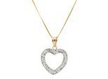 Kette mit Anhänger VIVANCE "Herz", gelbgold 375, Halsketten, Damen, Gelbgold 375
