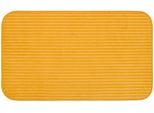 Badematte GÖZZE "Berlin", gelb (mais), H:7mm, Polyester, Badematten, Badematte, Badteppich, Uni Farben, Cord Optik, waschbar
