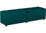 Hockerbank HOME AFFAIRE "Knobbed", blau (petrol), B:120cm H:42cm T:40cm, Struktur fein (100% Polyester) für Bett Classico, Piazza, Premium und Vega;Struktur (100% Polyester) für Bett Crato und Lucina;Struktur (60% Baumwolle, 40% Leinen) für Bett Kiss;Kunstleder für Bett Natura;Struktur (100% Polyester) für Bett Nordica, Hocker, Hockerbank, Hockerbank mit Stauraum, Breite 120 cm und 160 cm