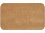 Badematte GÖZZE "Berlin", beige (sand), H:7mm, Polyester, Badematten, Badematte, Badteppich, Uni Farben, Cord Optik, waschbar
