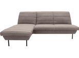 Ecksofa "LOOKS IX L-Form", beige (beige, braun), B:214cm H:92cm T:168cm, 70% Polyester (recycelt), 30% Polyester, LOOKS BY WOLFGANG JOOP, Sofas, Ecksofa, Quersteppung, ohne Armlehnen