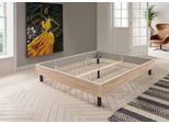 Bett WIMEX "Easy, große Auswahl an Größen und Farben, auch in Komforthöhe", beige (eiche sägegrau, schwarz), H:38cm L:210cm, Betten, Bett, ohne Kopfteil, ideal unter Dachschrägen oder Fenster